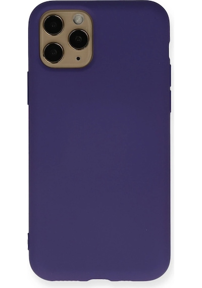 Ilkeshop Newface Apple iPhone Uyumlu 11 Pro Max Kılıf Nano İçi Kadife Silikon - Mor