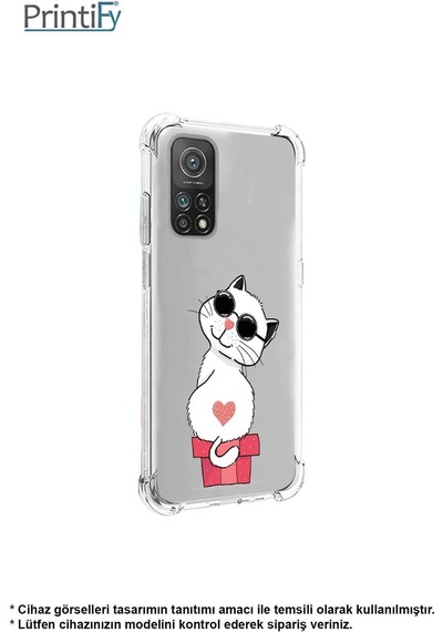Samsung Galaxy A26 İle Uyumlu Coolcat Baskılı Şeffaf Köşe Korumalı Antişok Kılıf