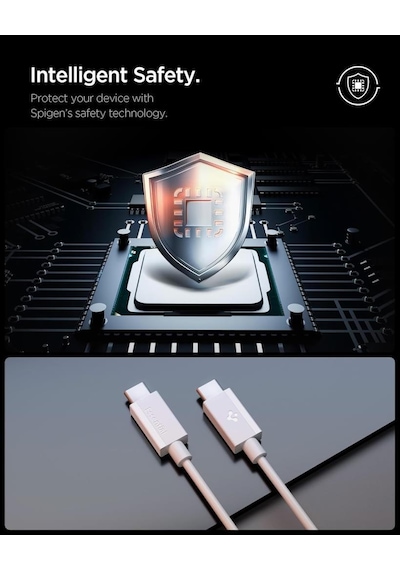 Spigen Usb-c To Usb-c 2 Metre Kablo 60w Güç / Pps 2.0 Super Hızlı Şarj / 480 Mbps Data Aktarım Hızı Type-c Ekstra Dayanıklı White Spigen Usb-c To Usb-c 2 Metre Kablo 60w Güç / Pps 2.0 Super Hızlı Şarj / 480 Mbps Data Aktarım Hızı Type-c Ekstra Dayanıklı White