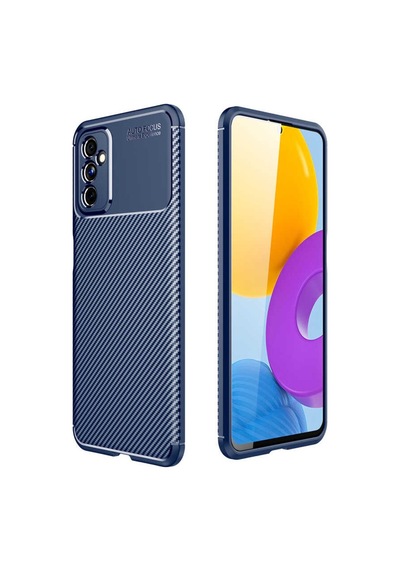 Samsung Galaxy Uyumlu M52 Kilif Lens Karbon Tasarim Negro Silikon Kapak 484823350