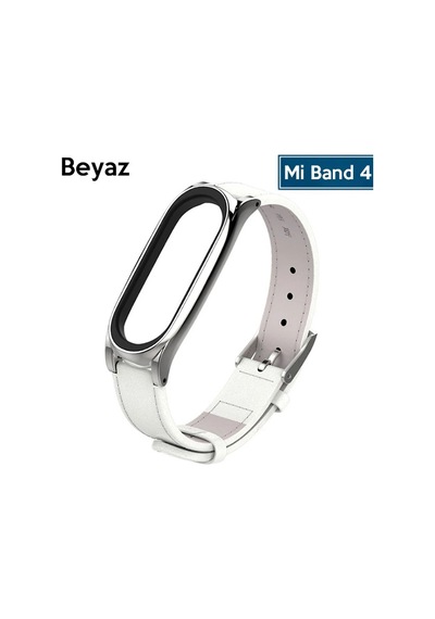 Mijobs Xiaomi Mi Band 5-4 Pu Deri Kayış Kordon- 5775