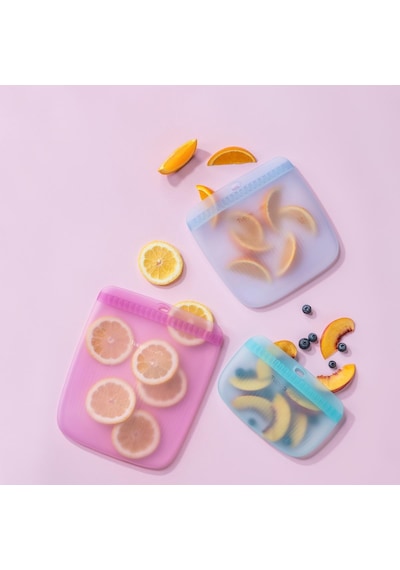 Tupperware Silikon İnce Büyük Çanta Saklama Kabı Şeffaf