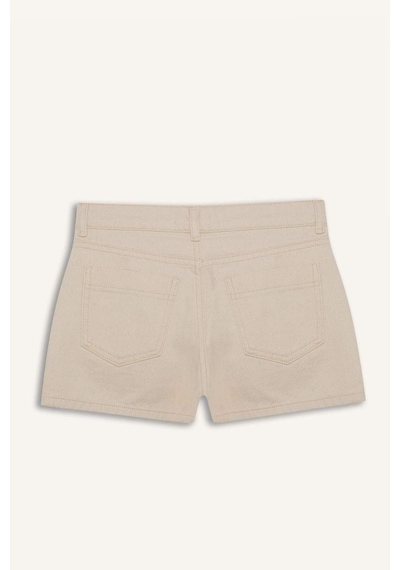 Defacto Kız Çocuk Gabardin Şort D7108a825smer233 Ekru