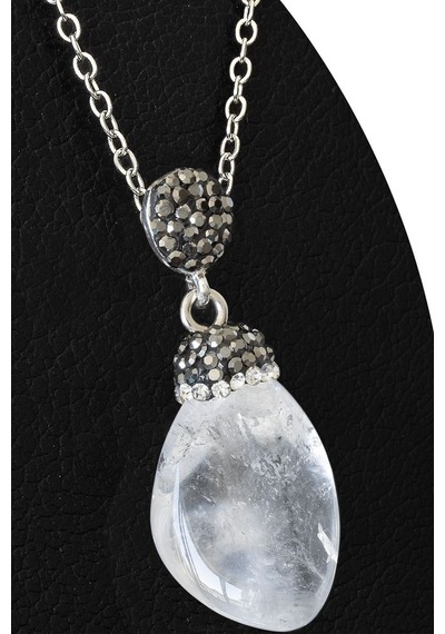 Erilsa Sertifikalı 1.kalite Zirkon Taşlı Ham Kristal Kuvars Taşı Kolye Çok Renkli