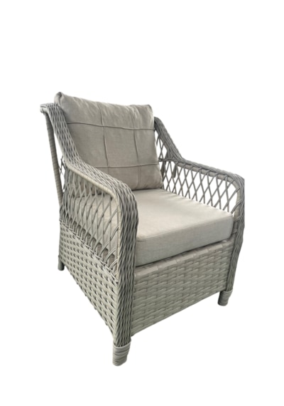 Petra Galvanizli 3+1+1+masa 80x140 +2 Puf Bahçe Balkon Mobilyası Açık Krem