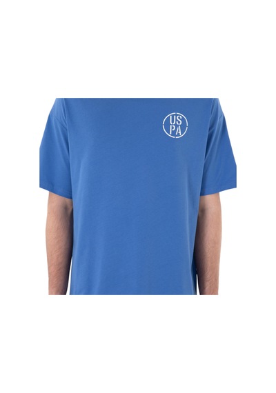 U.s. Polo Assn. Erkek Oversize Fit Bisiklet Yaka Tişört Mavi 