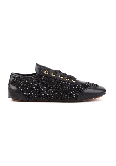 Stato Capri Işıltılı Taşlı Nefes Alan Günlük Sneaker Siyah