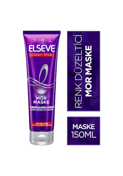 L'oréal Paris Elseve Turunculaşma Karşıtı Renk Düzeltici Mor Maske 150ml