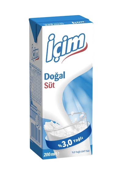 İçim Sade Yağlı Süt 200 Ml X 24 Adet