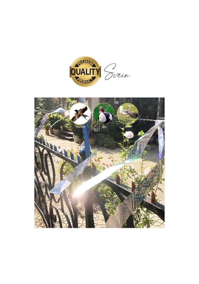Premium Kuş Kondurmaz Rahatsız Eden Şerit Bant 45 Mm X 50 Mt Yansıtıcı Kuşsavar Çatı Hologram Bandı