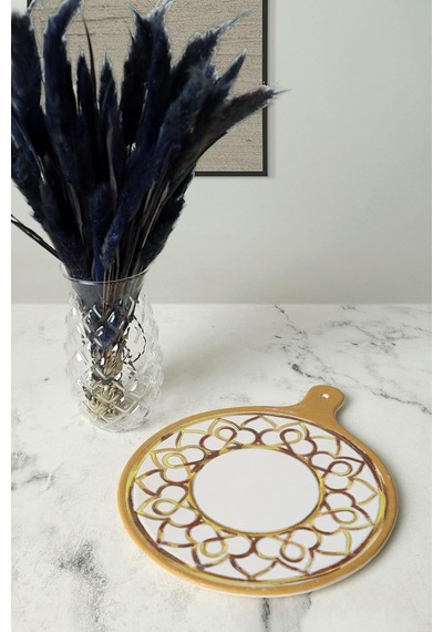 Worn Gold Peynir Sunum Tabağı 26 Cm 22968 Çok Renkli