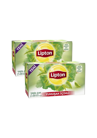 Lipton Yumuşak İçimli Yeşil Çay Süzen Poşet 2 x 20'li