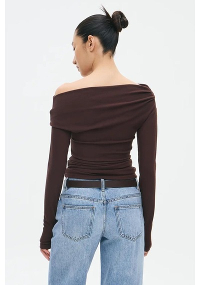 Madmext Kahverengi Kadın Off Shoulder Uzun Kollu Bluz Mg2567 Kahverengi Madmext Kahverengi Kadın Off Shoulder Uzun Kollu Bluz Mg2567 Kahverengi