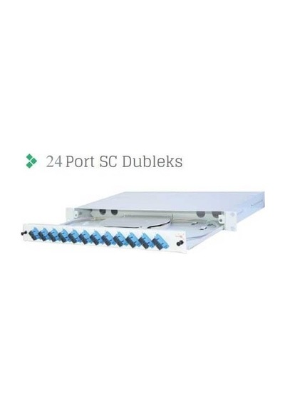 R1u19kzscdx-24f 1u 19" 24 Fıberlı Full Set Sc Dx Rack Tipi Mm 50/125 Patch Panel