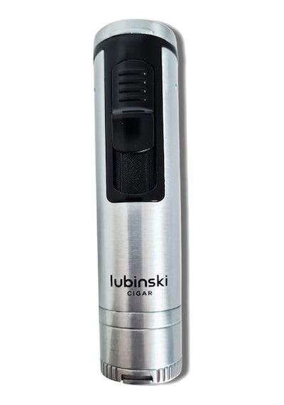 Lubinski Metal Pürmüz Puro Delici İğne Ve Sehpalı Çakmak Siyah-gümüş Lb-703