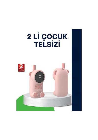 Lcd Ekranlı Bebek Telsizi İki Yönlü Ses, Uzun Menzil, Çocuk Dostu Tasarım - Lisinya