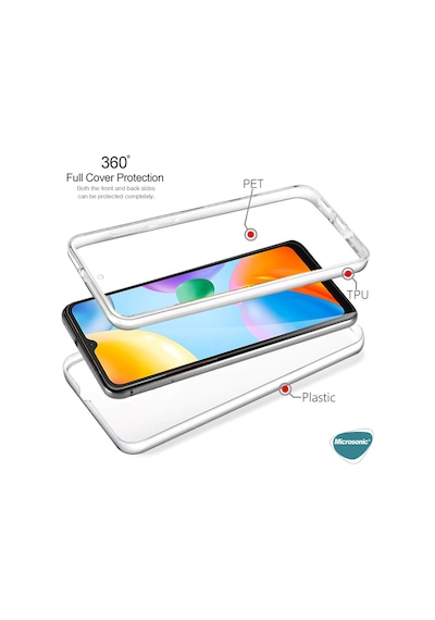 Microsonic Xiaomi Mi 14 Pro Kılıf 6 Tarafı Tam Full Koruma 360 Clear Soft Şeffaf -