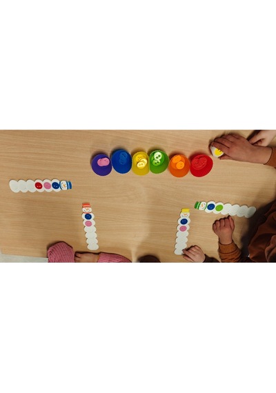Montessori Giysi Düğmeleriyle Kardan Adam Oyunu 2'li Set