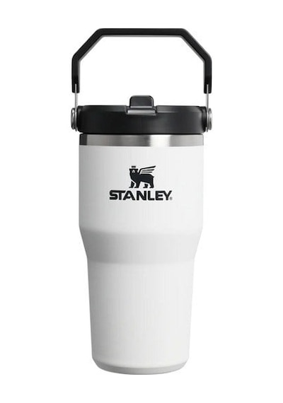 Stanley The Iceflow Flip Straw 2.0 Tumbler 0.59l / 20oz Chalk Termos-32962 Beyaz