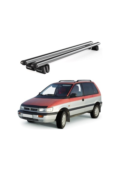 Pençe Mitsubishi Space Runner 1991-2001 Uyumlu Gri Ara Atkı Port Bagaj Tavan Barı
