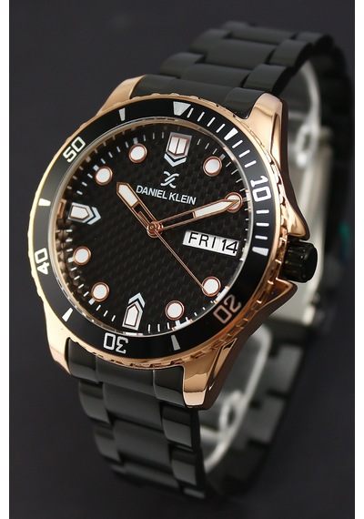 Daniel Klein 8680161711104 Siyah Çelik Kordonlu Sevgili Çift Kol Saatleri Rose Gold