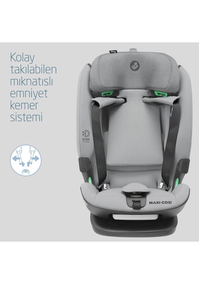 Maxi-Cosi Titan Pro I-Size Adac'lı 9-36 kg Çocuk Oto Koltuğu Authentic Grey