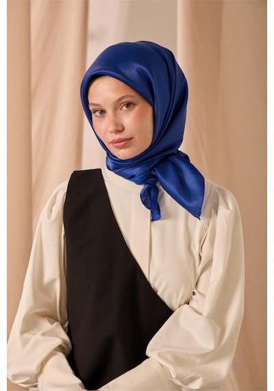 Silk Home Düz Shiny Eşarp 75006-64 Saks