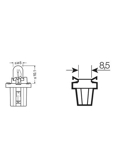 Osram Ampul 2w 12v Duylu Dipsiz Açık Yeşil Mb