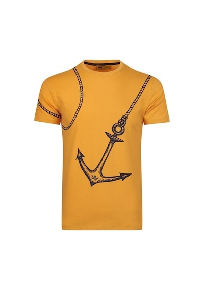 The Wıld Walkıng Erkek Sıfır Yaka T-Shirt-Sarı (504687818) Sarı