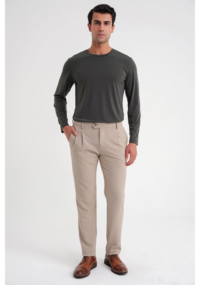 Efor P 1174 Pantolon Comfort Bej-1 Casual Bej