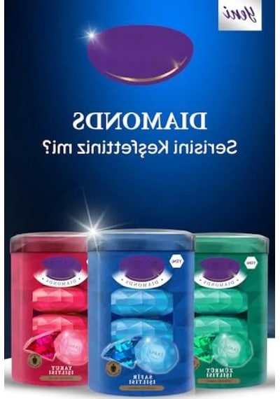 Premium Görünümlü Elmas Şeklinde Sabun - 90 Gram X 4 Acı Badem