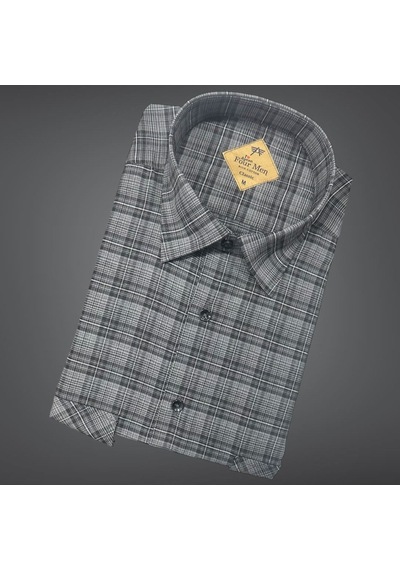 Linen Keten Klasik %100 Cotton Uzun Kollu Terletmeyen Gömlek Gri