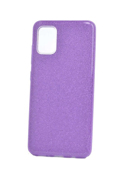 Kilifone - Galaxy A71 Uyumlu Kılıf Koruyucu Simli Shining Silikon - Mor - T12774