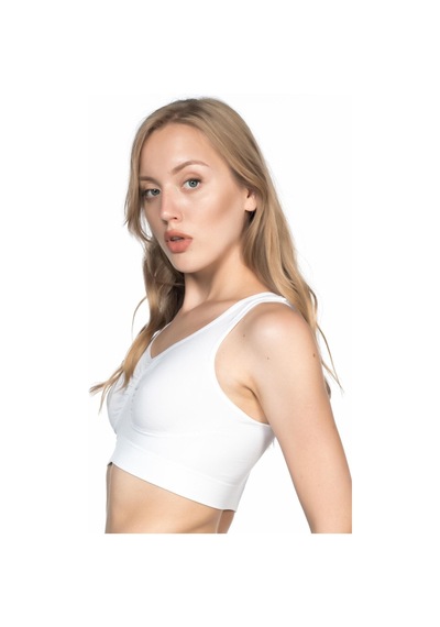 Moon Wear Beyaz Mı Emay 4001 Soft Sporcu Büstiyer Beyaz