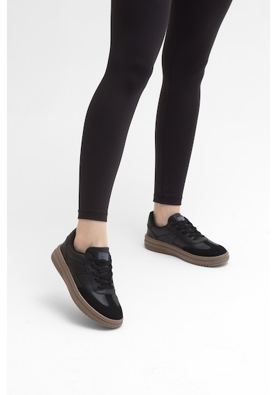 Tonny Black Rahat Kalıp Kauçuk Taban Bağcıklı Sneaker Kadın Siyah Siyah Sneaker Tbtyldz005