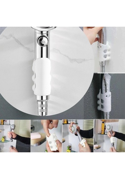 Banyo Duş Başlığı Tutucu Silikon Güçlü Vantuz Vakum Aparatı