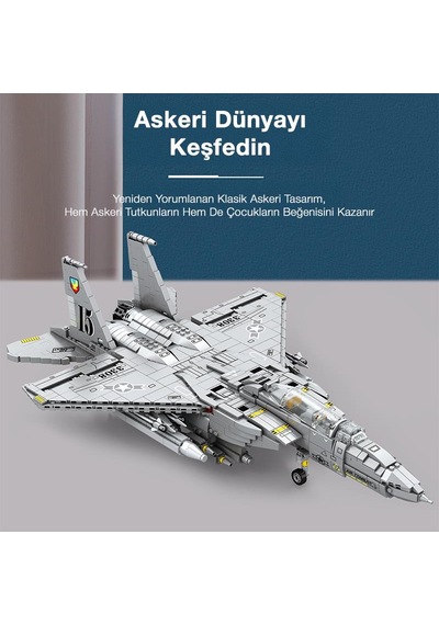 Reobrix Fighter Aircraft American Mcdonnell Douglas 33034 Brick Yapım Seti