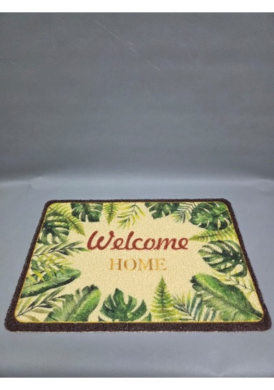 Hijyenik Kıvırcık Paspas 40x60 Cm - Islaklık Emici Kapı Önü Paspası Ekru