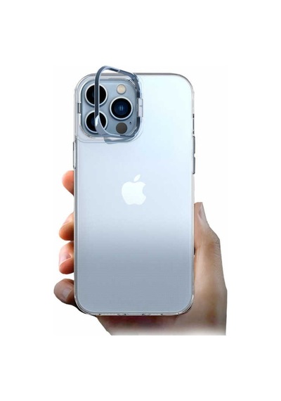 Apple Uyumlu iPhone 13 Pro Kilif Renkli Kamera Lens Stand Olan Lüx Seffaf Kapa 546960481