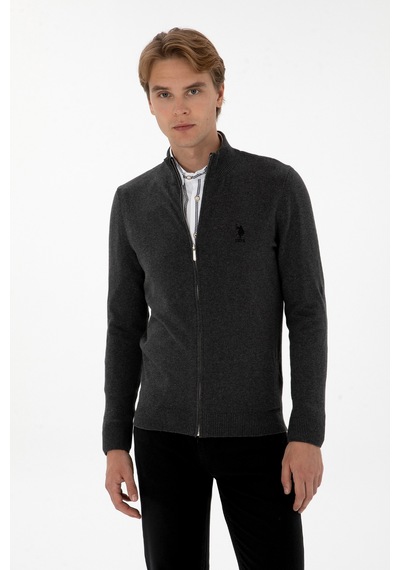U.s. Polo Assn. Erkek Antrasit Melanj Hırka Triko 50307740-vr081 Antrasit Melanj U.s. Polo Assn. Erkek Antrasit Melanj Hırka Triko 50307740-vr081 Antrasit Melanj