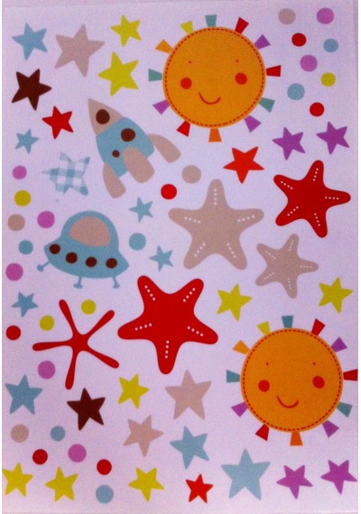 Sıa Duvar Süsü Sticker Uzaylı Desenli Pvc