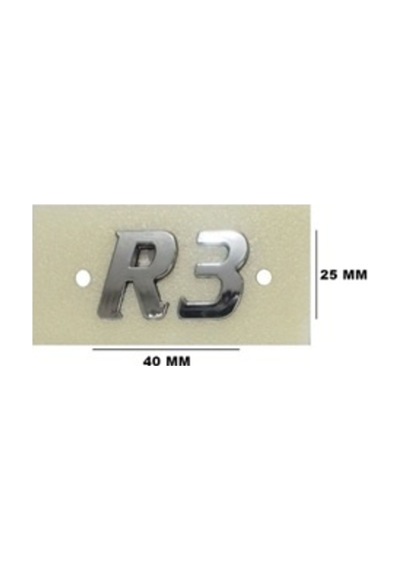 Chevrolet Uyumlu R3 Krom Yazı