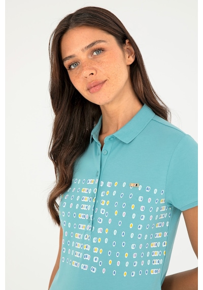 U.S. Polo Assn. Kadın Mint Polo Yaka Tişört 50282885-VR090 U.S. Polo Assn. Kadın Mint Polo Yaka Tişört 50282885-VR090
