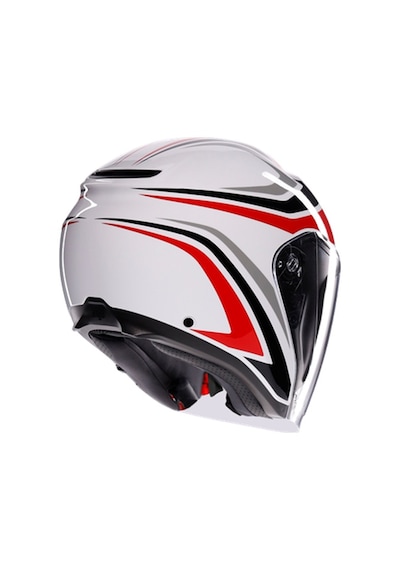 Agv Kask/ırıdes Tolosa Black Grey Red Conf Siyah