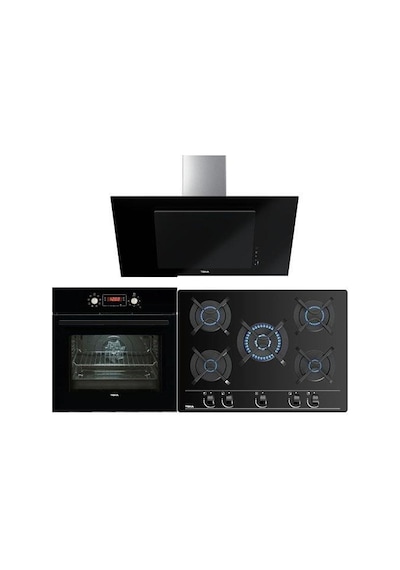 Teka Chef 10 HAK 629 BK + GBC 75030 KBC BK (E4) + DVT 98660 BK 90 CM Ankastre Set Siyah