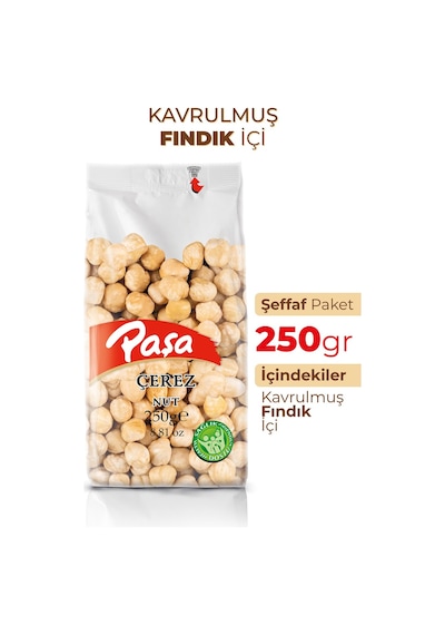 Paşa Kuruyemiş Kavrulmuş Fındık İçi 250 G
