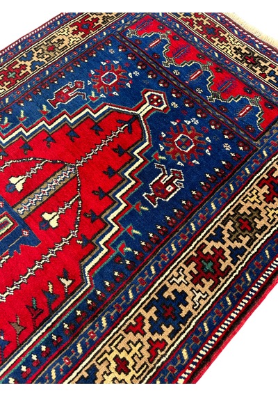El Dokuma Sıfır Taşpınar Halısı Seccade 110x188 Kök Boya Namazlık