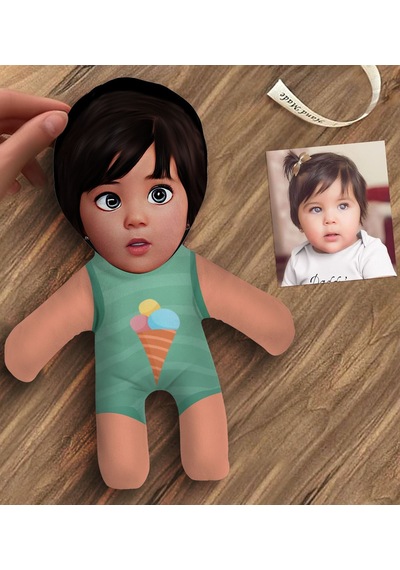 BK Gift Kişiye Özel Karikatürlü Bebek Yastık - Model 2