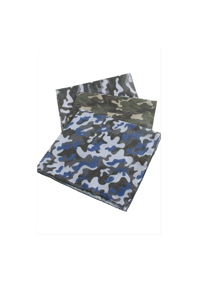 Asker Desenli Keten Bandana 50 50