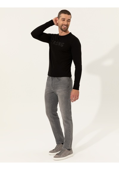 Pierre Cardin Erkek Siyah Triko Kazak 50241443-vr046 Siyah
